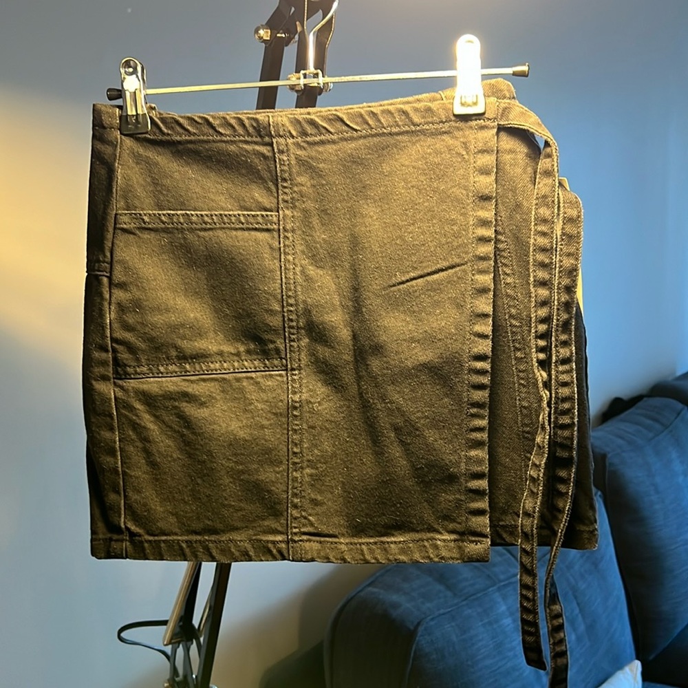 Urban outfitters denim wrap mini skirt